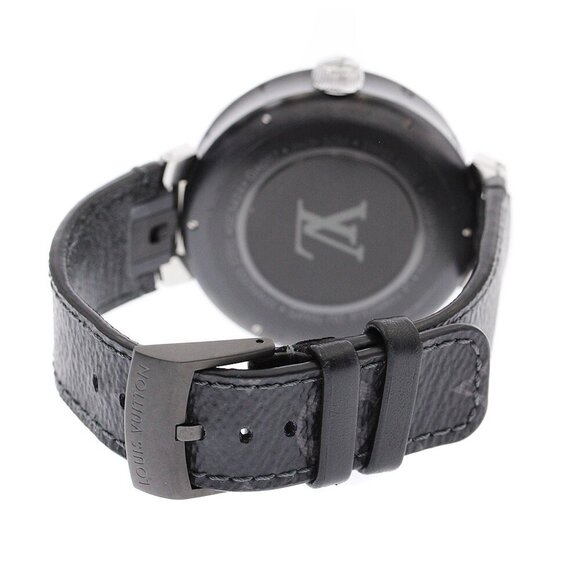 LOUIS VUITTON Tambour Moon Dual Time QA097 GMT gray Dial  display picture 1